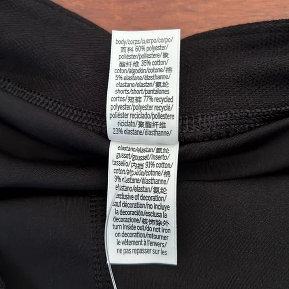 VS Pink Piqué Tennis Skort large black stretchy sweat wicking - Picture 8 of 9